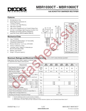 MBR1045CT datasheet  